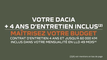 + 4 ans entretien Dacia Jogger