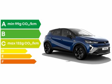 émissions de CO2 - Renault Captur full hybrid E-Tech
