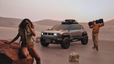 Das neue Concept Car Renault 4ever Trophy E-Tech elektrisch