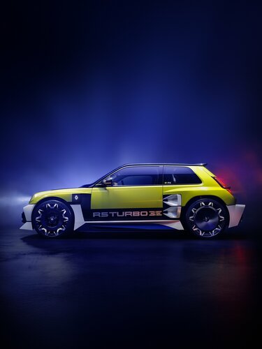 Charaktervolles, supersportliches Profil – Renault 5 Turbo 3E